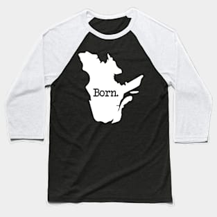 Quebec Born QC Baseball T-Shirt